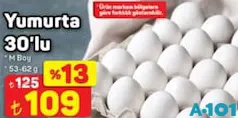 YUMURTA 30'LU M BOY 53-62 G YUMURTA 30'LU M BOY 53-62 G